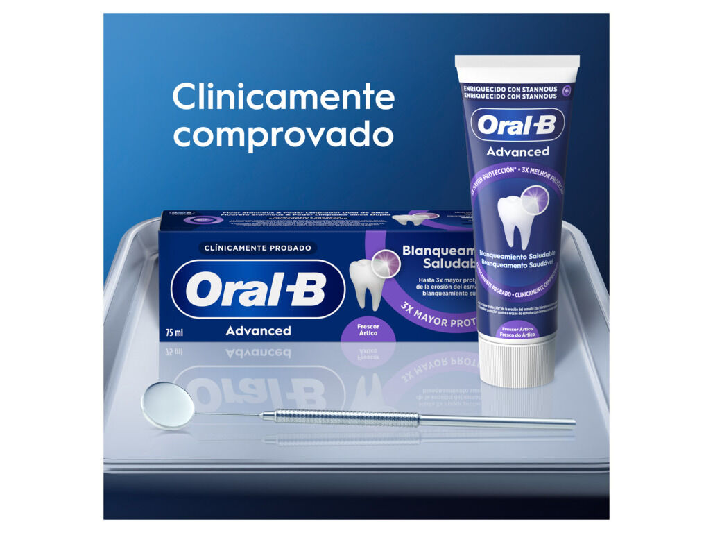 PASTA DENTIFRICA ORAL B ADVANCED BRANQ 75ML image number 5