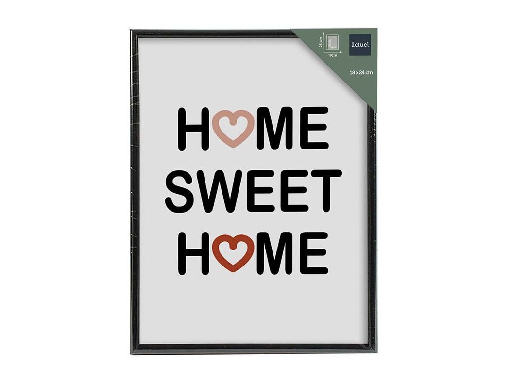 MOLDURA PVC ACTUEL PRETO 18X24CM