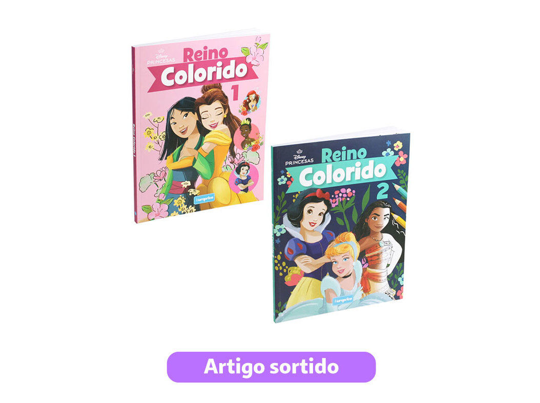 LIVRO REINO COLORIDO DE DISNEY MODELOS SORTIDOS image number 0