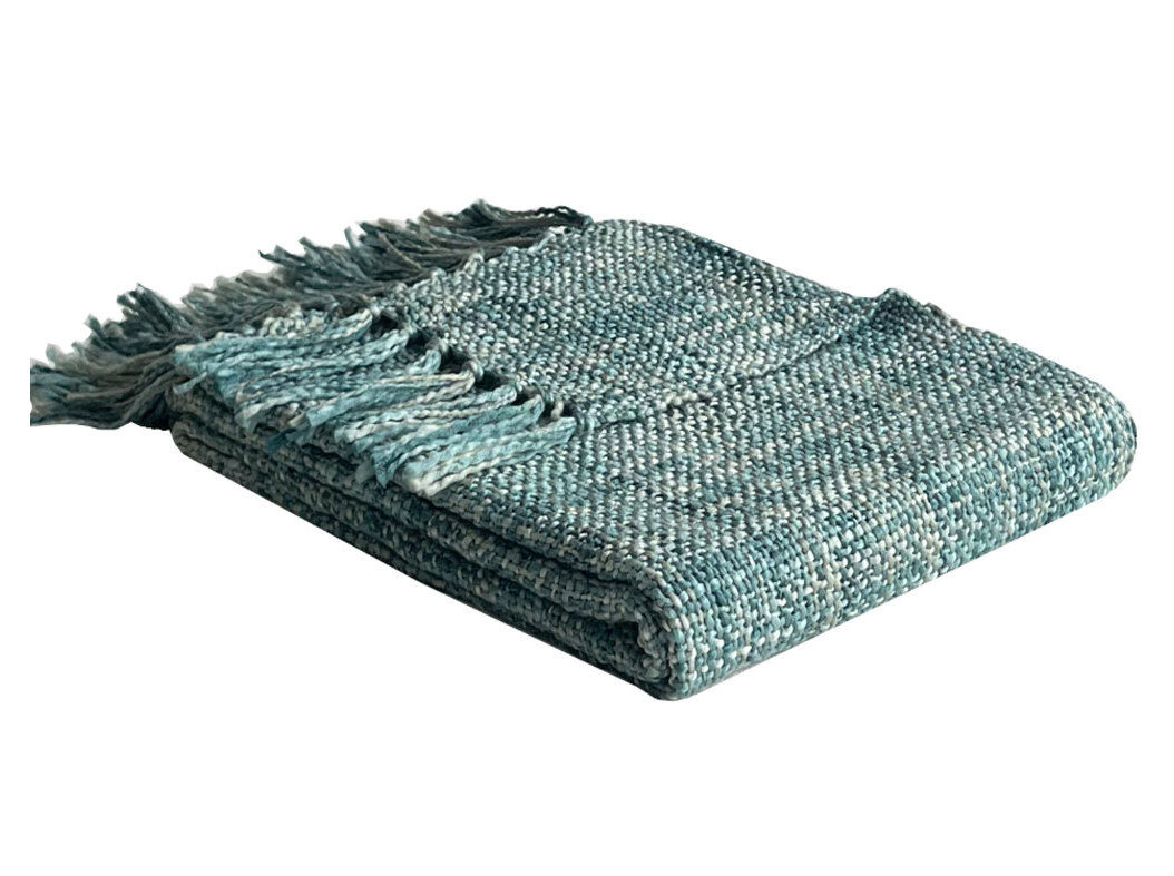 MANTA MALHA ACTUEL FRANJA VERDE 125X150 WH26