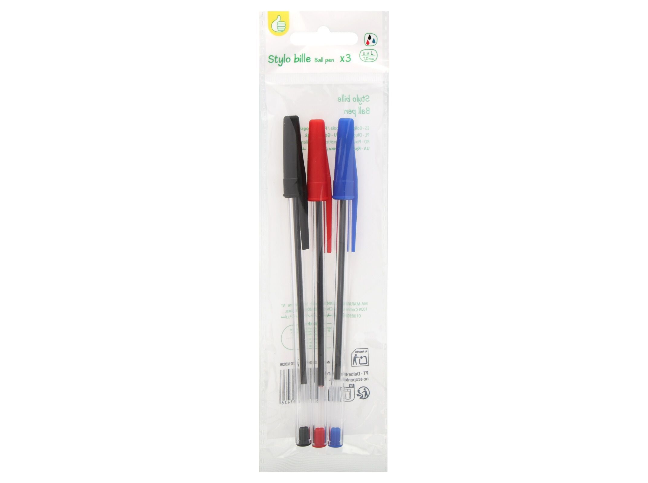 CONJUNTO DE 3 ESFEROGR&Aacute;FICAS POLEGAR