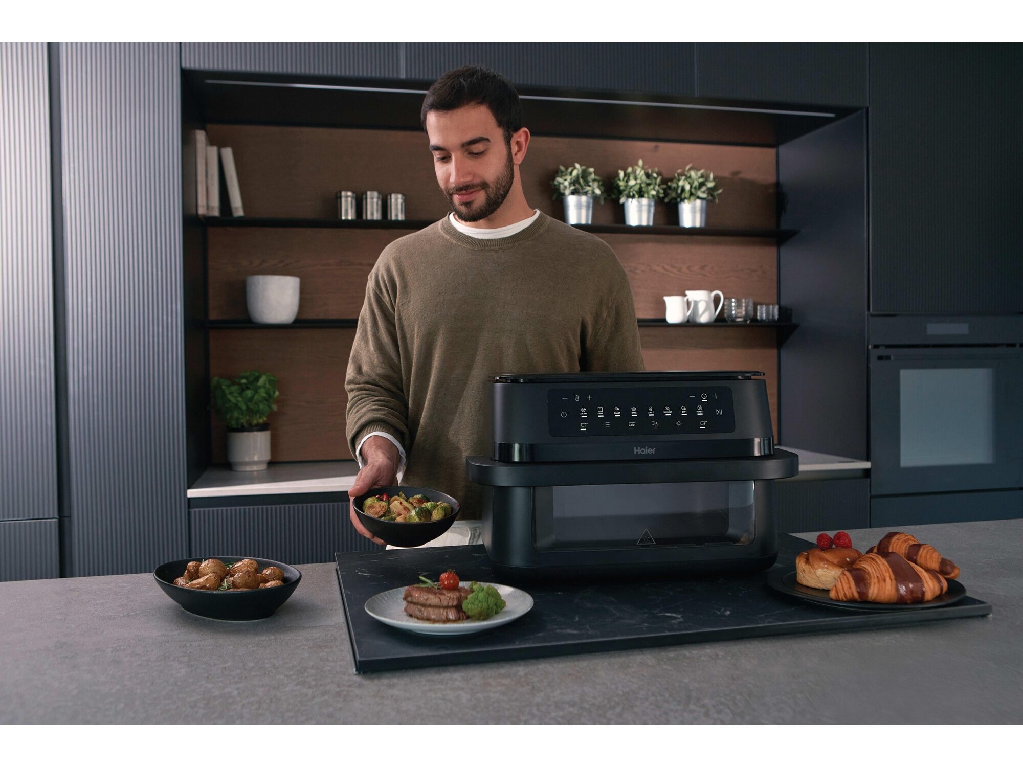 FRITADEIRA AIR FRYER HAIER HAF3ADW 011 DUAS GAVETAS FLEX image number 12