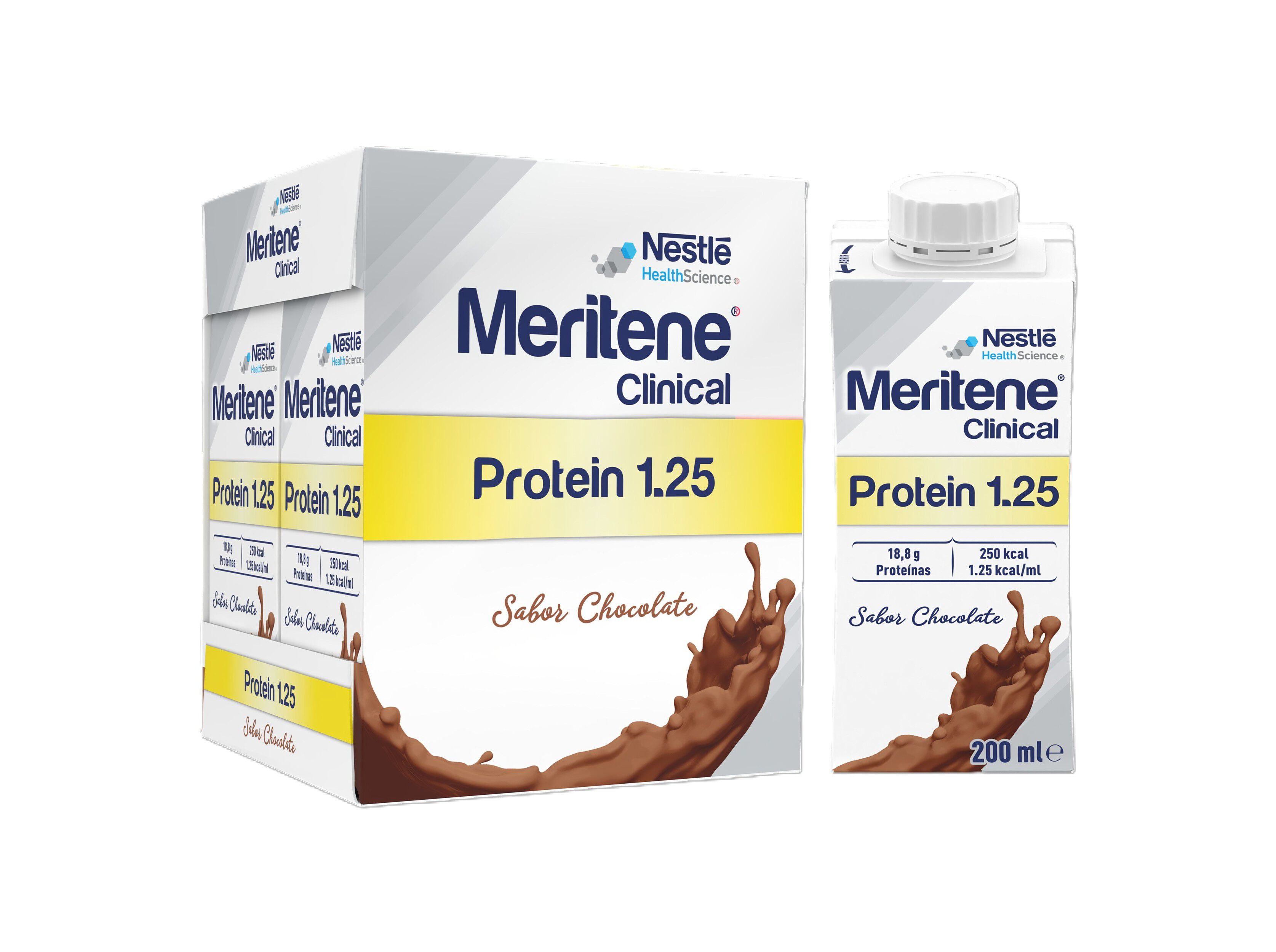 SUPLEMENTO MERITENE PROTEIN CHOCOLATE 1.25 4X200ML image number 0