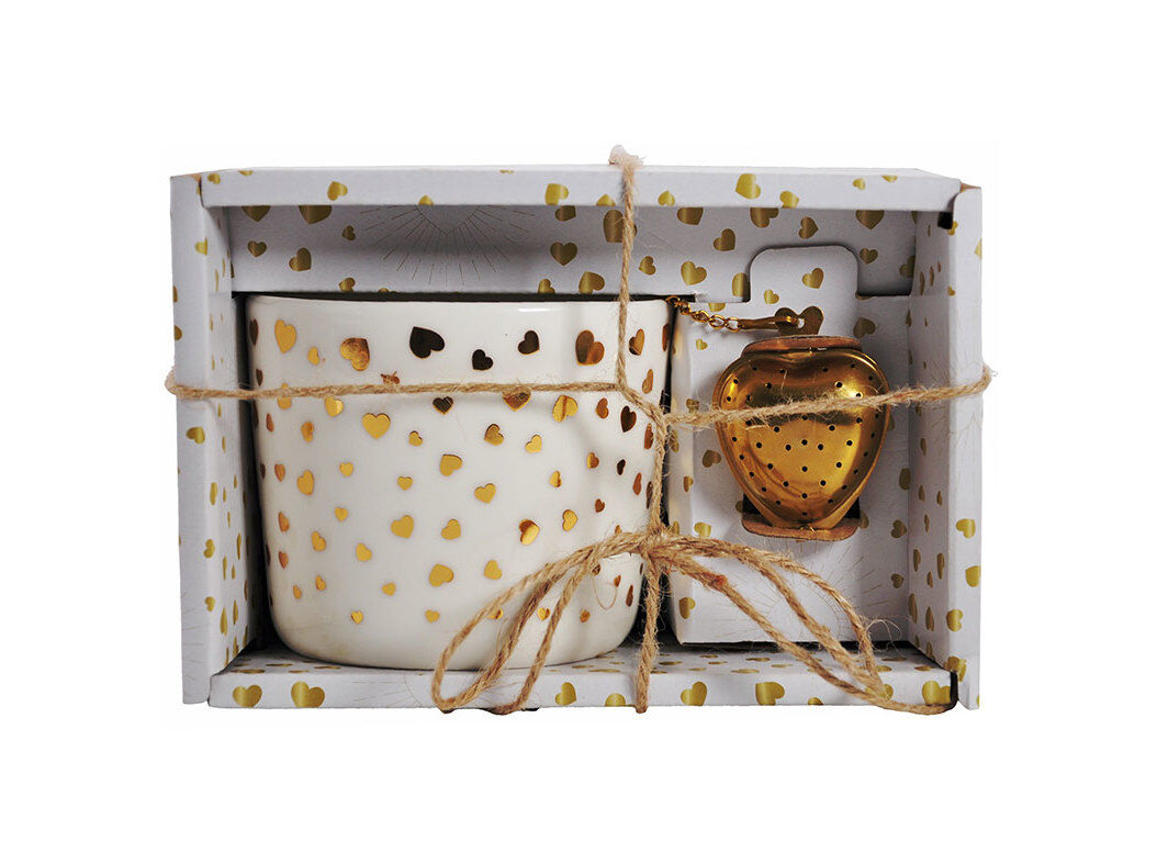 CANECA PORCELANA ACTUEL COM INFUSOR 38CL