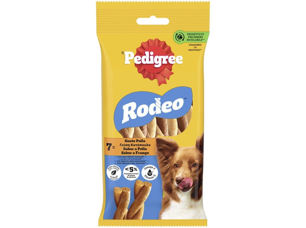 SNACKS C&Atilde;O PEDIGREE RODEO FRANGO 7UN image number 1