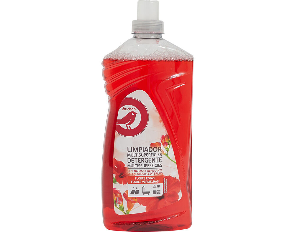 LAVA TUDO AUCHAN FLORES VERMELHAS 1.25L image number 0