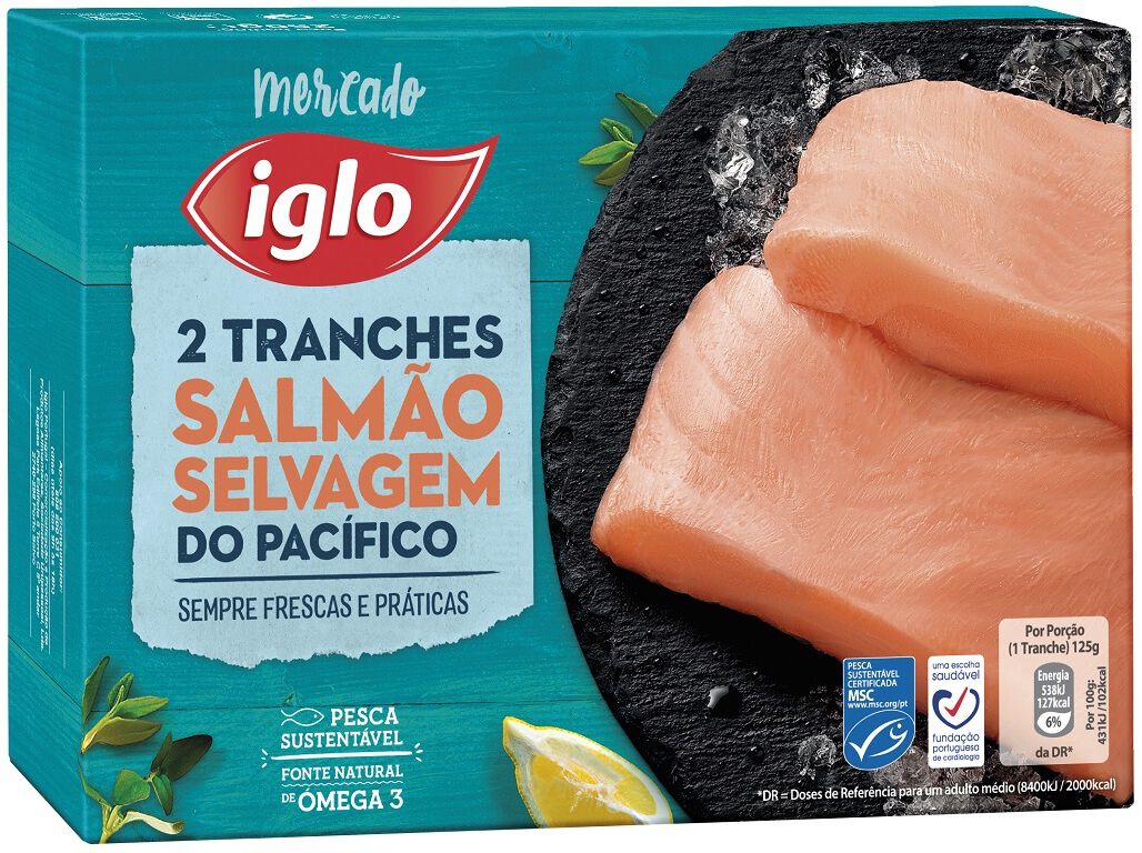 TRANCHES IGLO SALM&Atilde;O SELVAGEM 250G