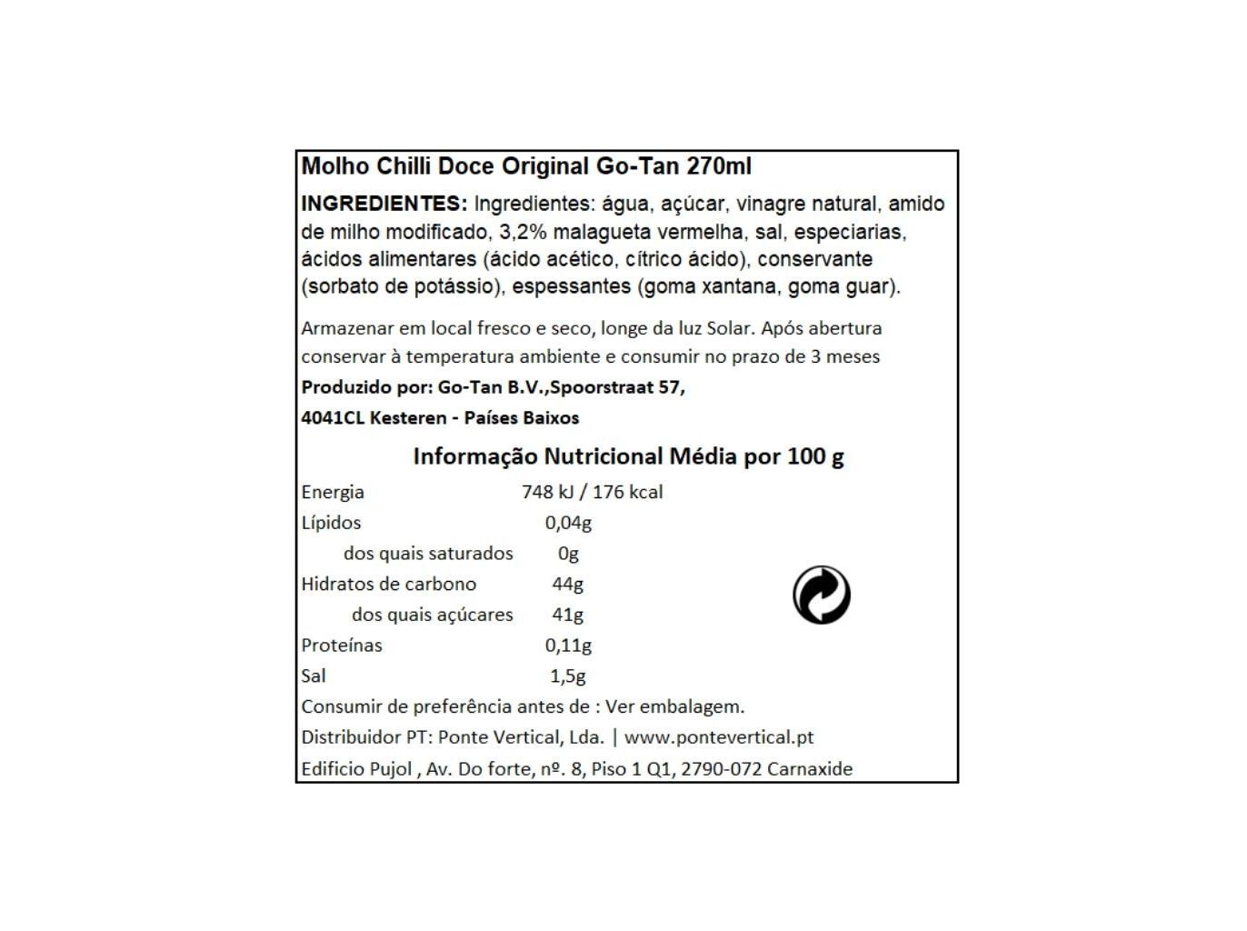 SALSA GOTAN CHILLI ORIGINAL 270ML image number 1