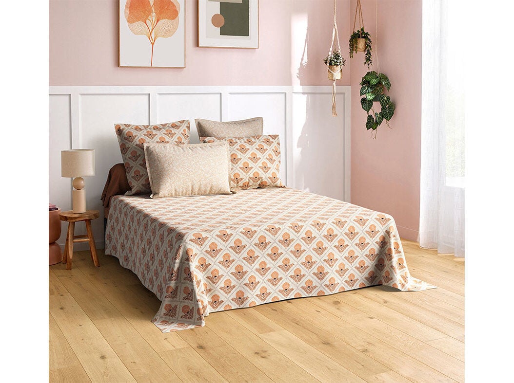 JOGO CAMA ACTUEL 100%ALG BEGE MIK 240X280CM image number 0