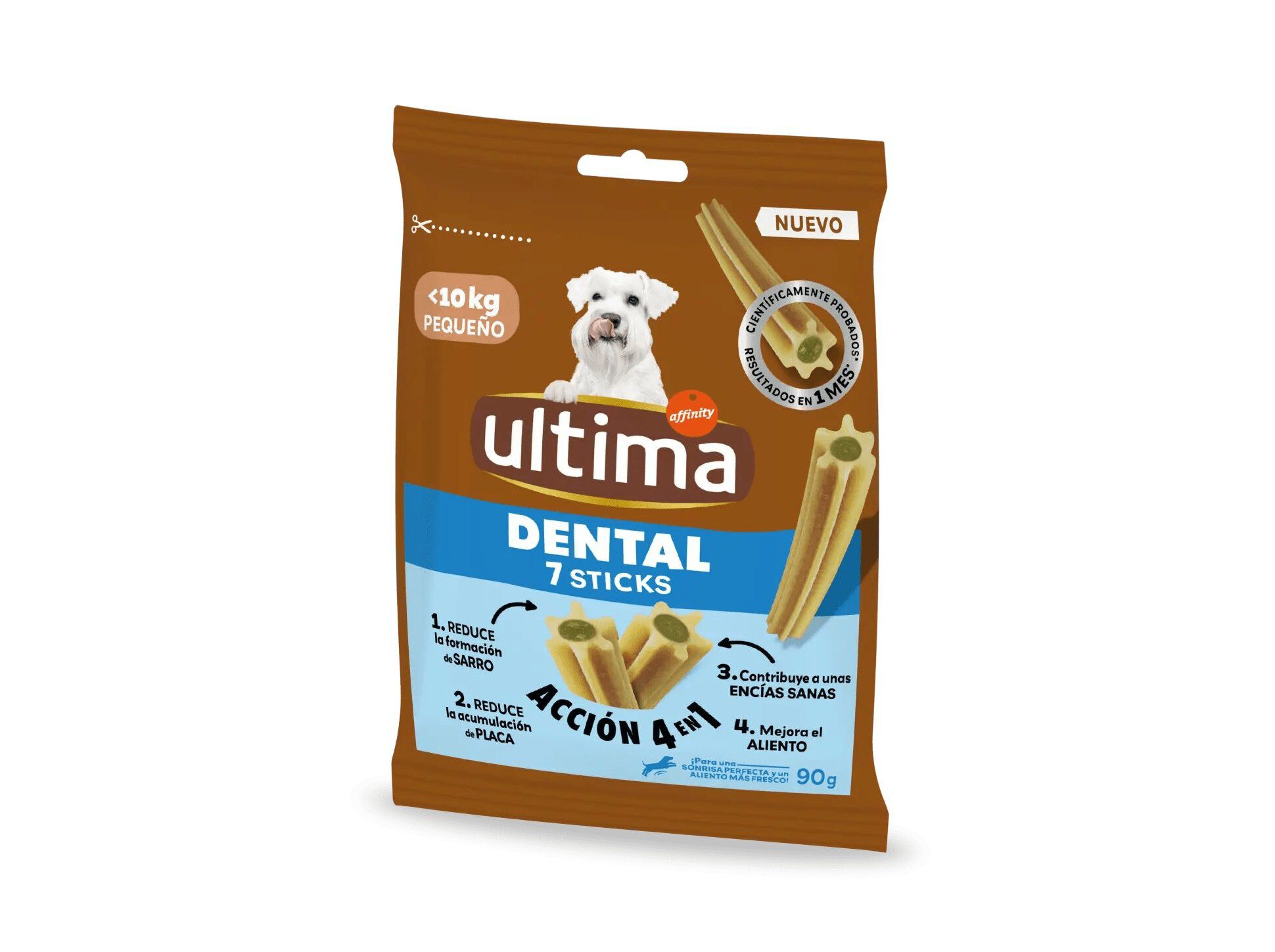 SNACK PARA C&Atilde;O ULTIMA MINI DENTAL STICKS 90G 7 UNIDADES image number 0