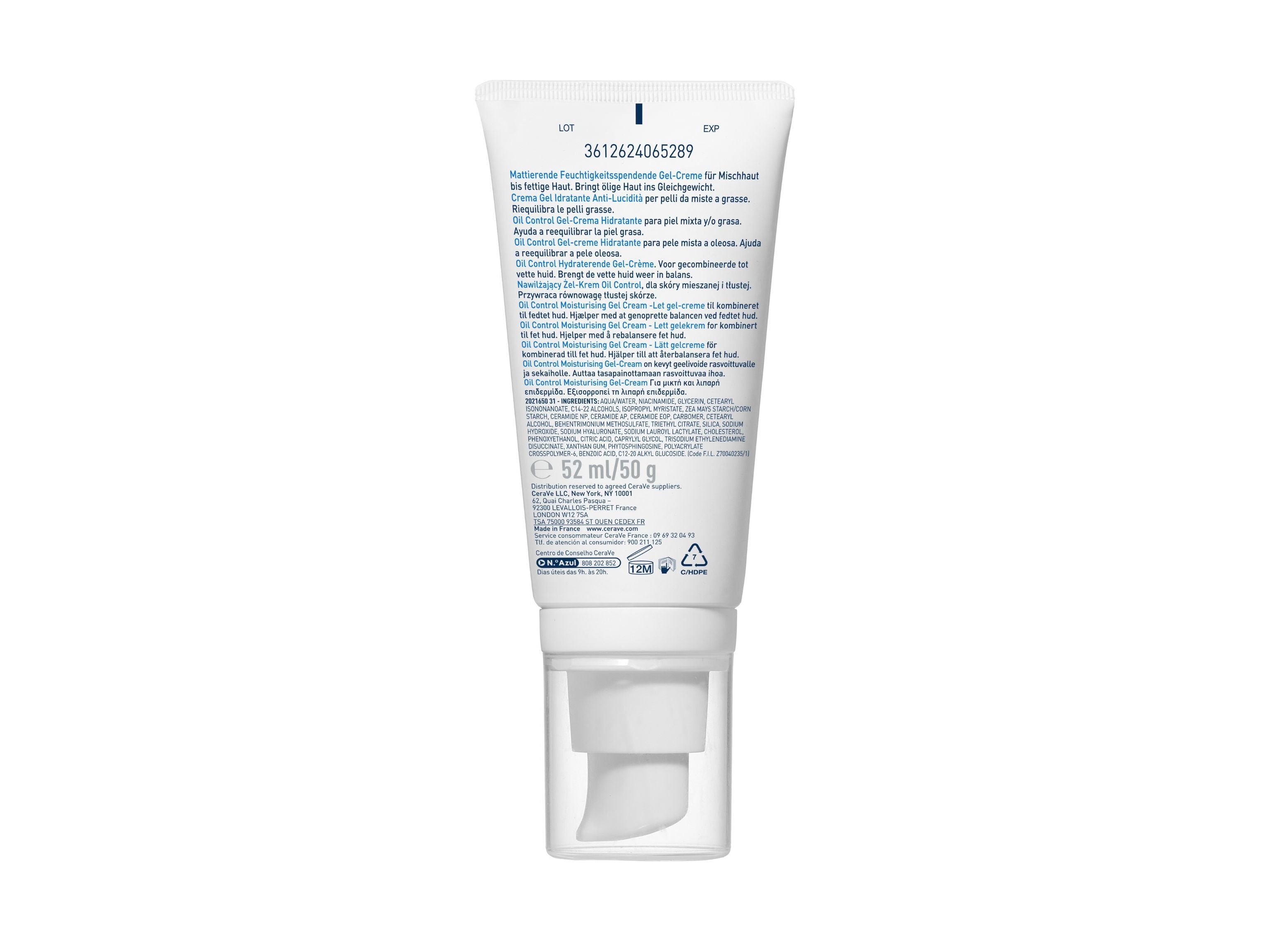 GEL CREME CERAVE OIL CONTROL 52ML image number 1