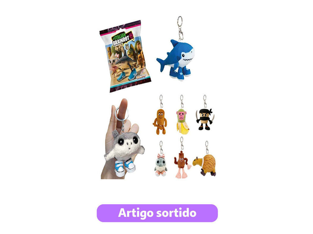 SAQUETA ITALIANBRAINROT PELUCHE 10CM MODELOS SORTIDOS image number 0