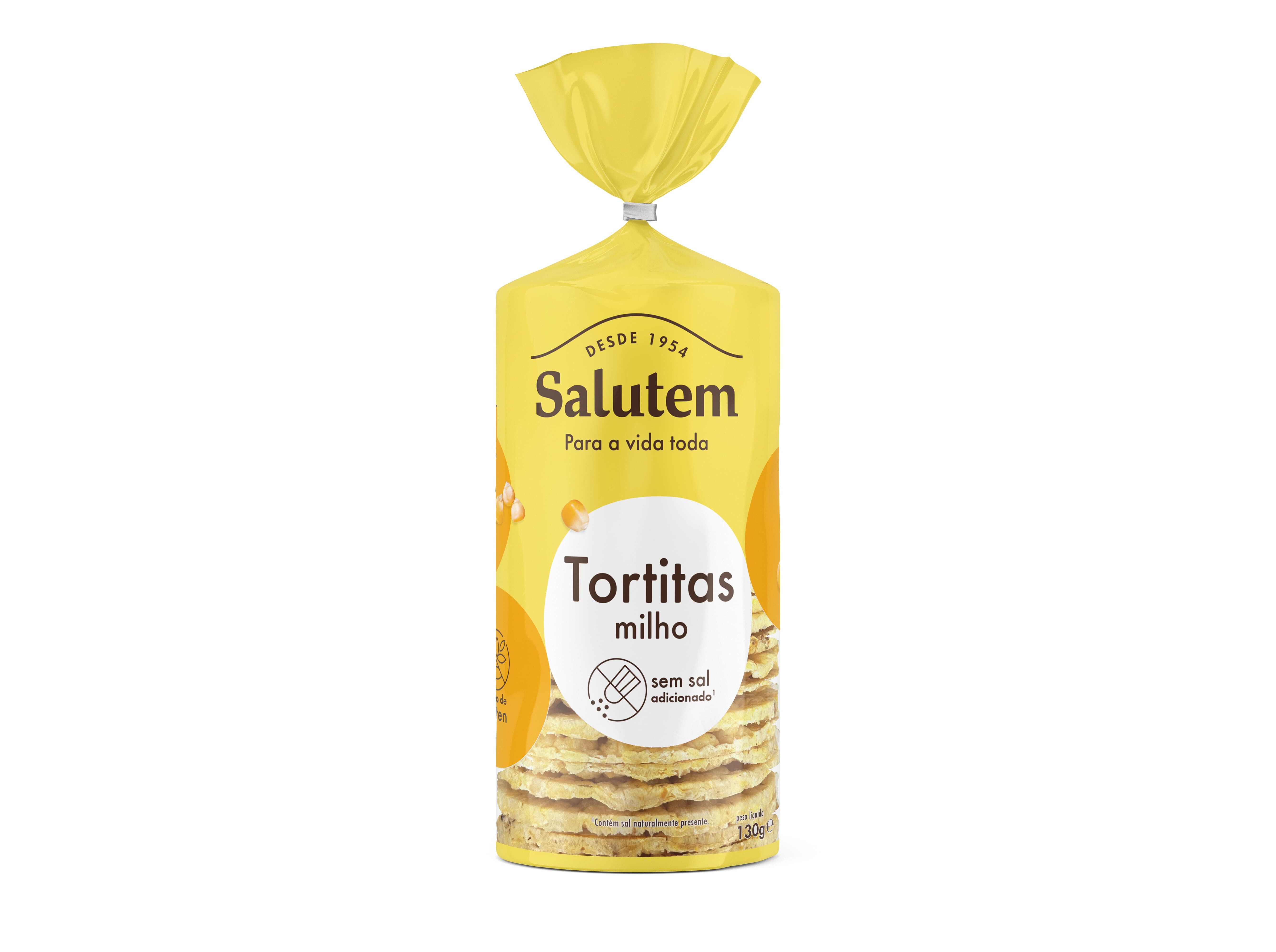 TORTITAS SALUTEM MILHO FIN&Iacute;SSIMAS SEM SAL 130G