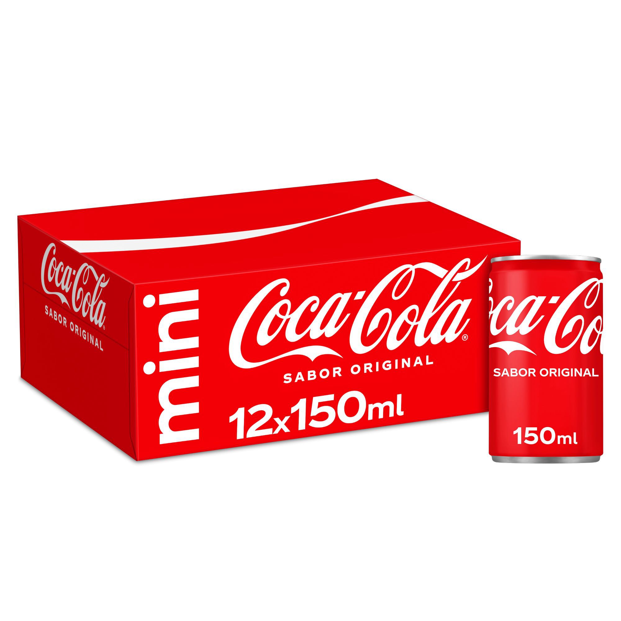REFRIGERANTE COM G&Aacute;S COCA-COLA ORIGINAL LATA 12X0.15L