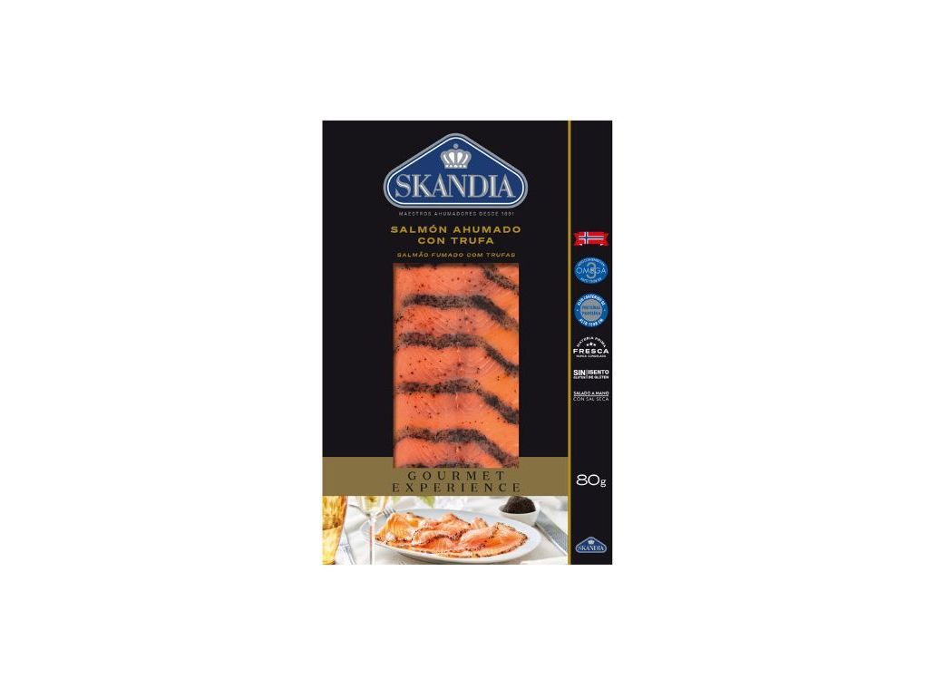 SALM&Atilde;O FUMADO SKANDIA COM TRUFA 80G