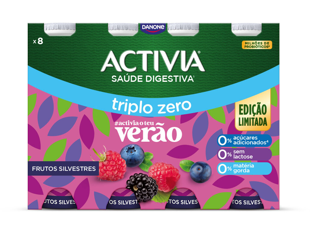 IOGURTE ACTIVIA BIFIDUS L&Iacute;QUIDO FRUTOS SILVESTRES 000% 8X155G