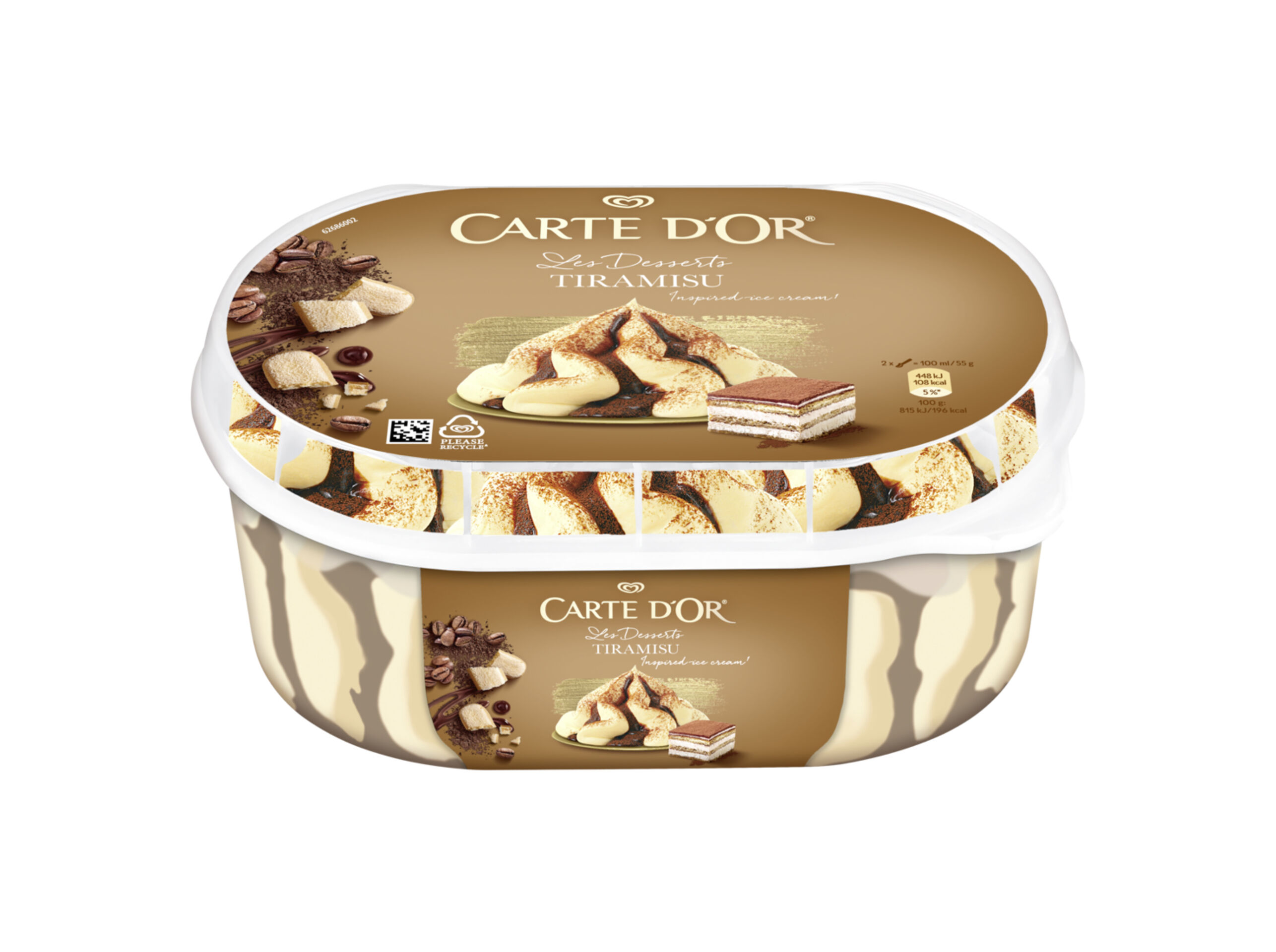 GELADO CARTE D'OR TIRAMISU 825ML
