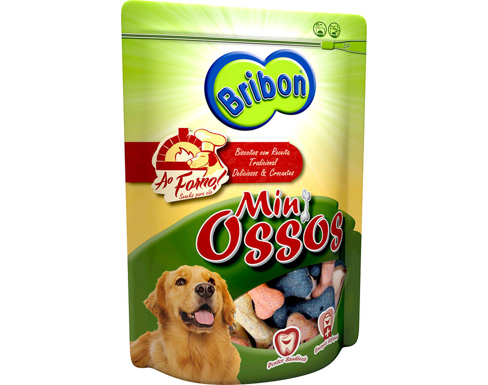 SNACKS PARA C&Atilde;O BRIBON AO FORNO MINI OSSOS 200G image number 0