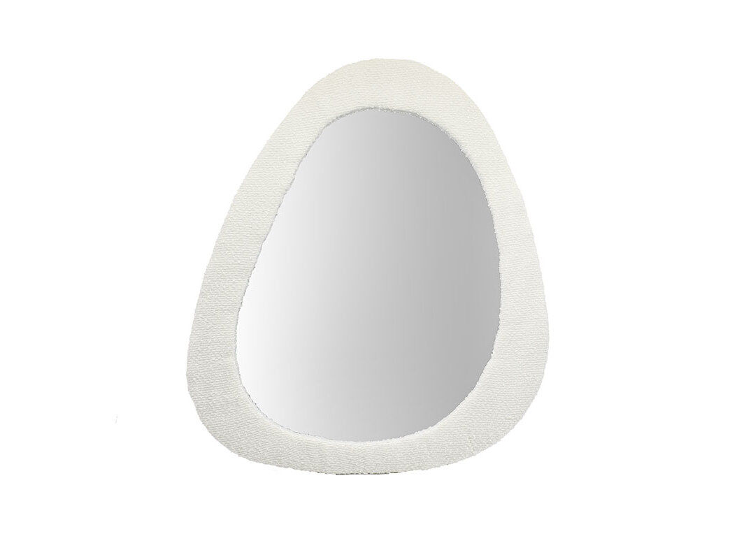 ESPELHO COM MOLDURA TECIDO ACTUEL BRANCO 49X1.7X56.5CM