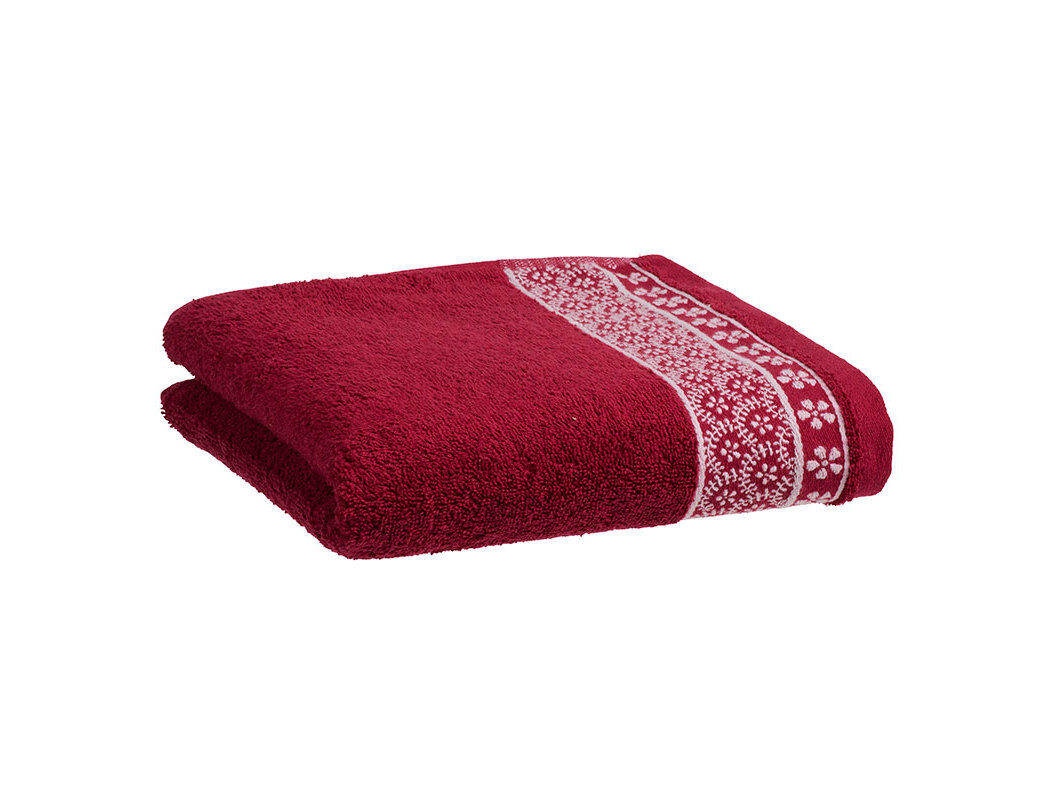 TOALHA M&Atilde;OS BARRA ACTUEL CERISE 450G 50X100