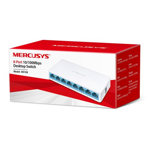 SWITCH MERCUSYS MS108 8-PORT 100MBPS image number 3