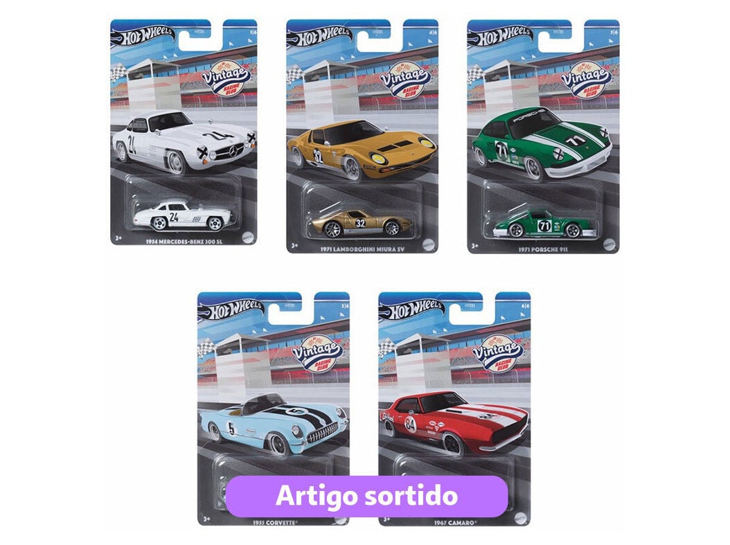 VEICULO VINTAGE HOT WHEELS 1:64 MODELOS SORTIDOS
