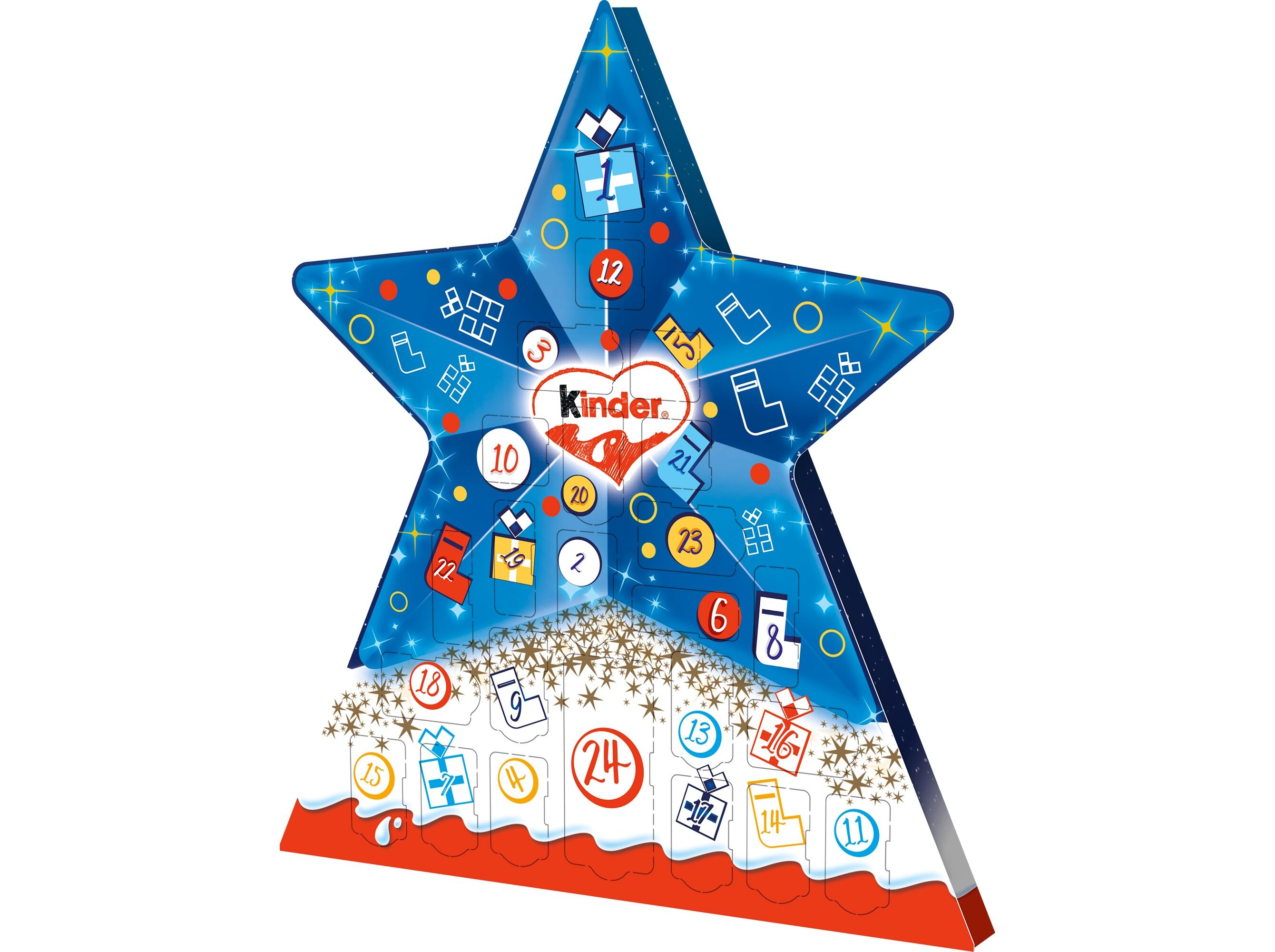 CALEND&Aacute;RIO ADVENTO KINDER MIX ESTRELA G149 image number 0
