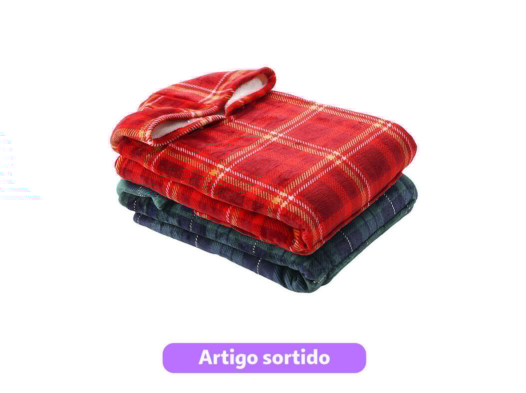 PONCHO XADREZ ACTUEL SO BRITISH FLANELA 200GSM JUNIOR 100X80CM CORES SORTIDAS