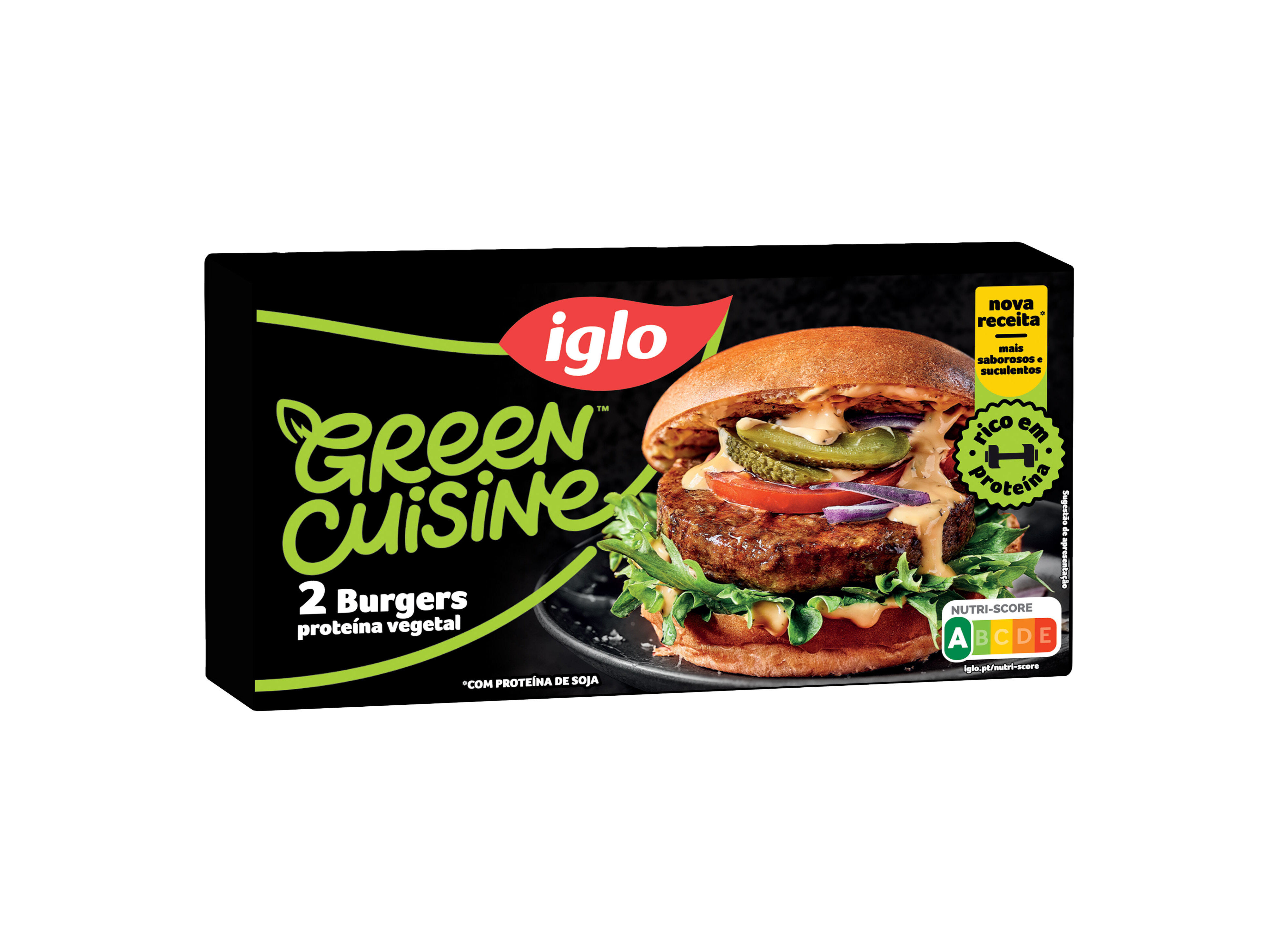 HAMBURGUER IGLO GREEN CUISINE PROTEINA VEGETAL (2 UNID) 209G