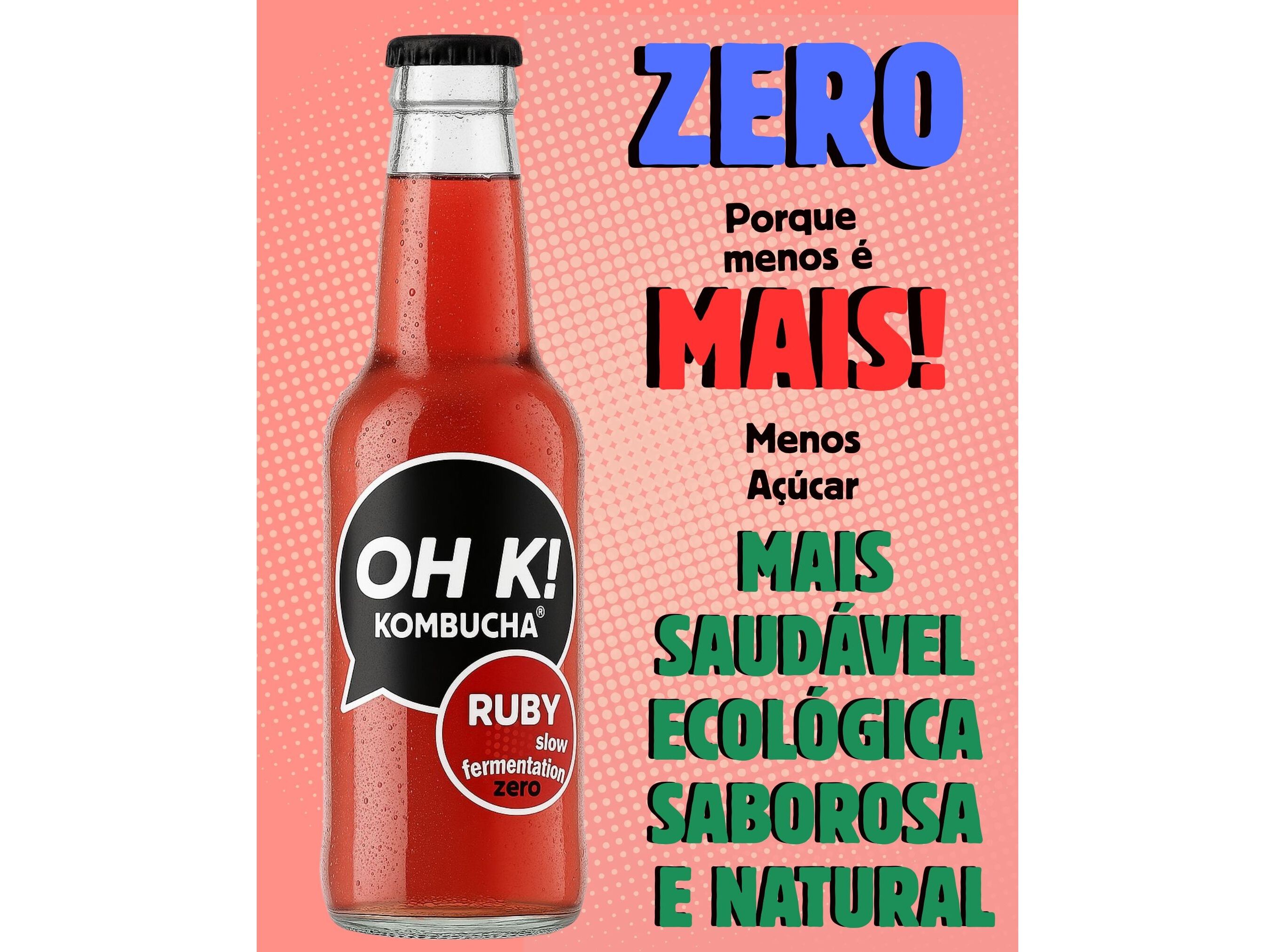 KOMBUCHA BIO OH K! RUBY (MORANGO) 330ML image number 3