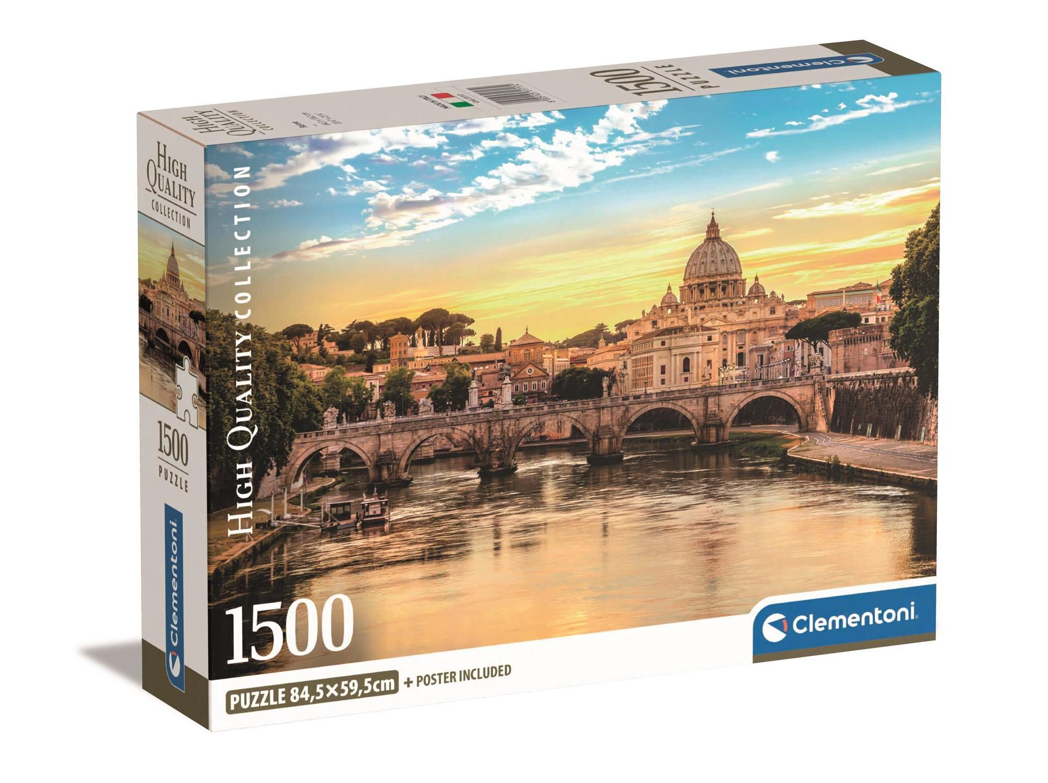 PUZZLE ROMA CLEMENTONI 1500 PE&Ccedil;AS image number 0