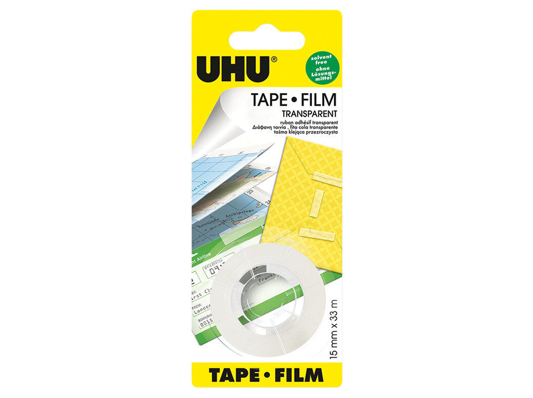 FITA COLA UHU TRANSPARENTE 15MMX33M image number 0