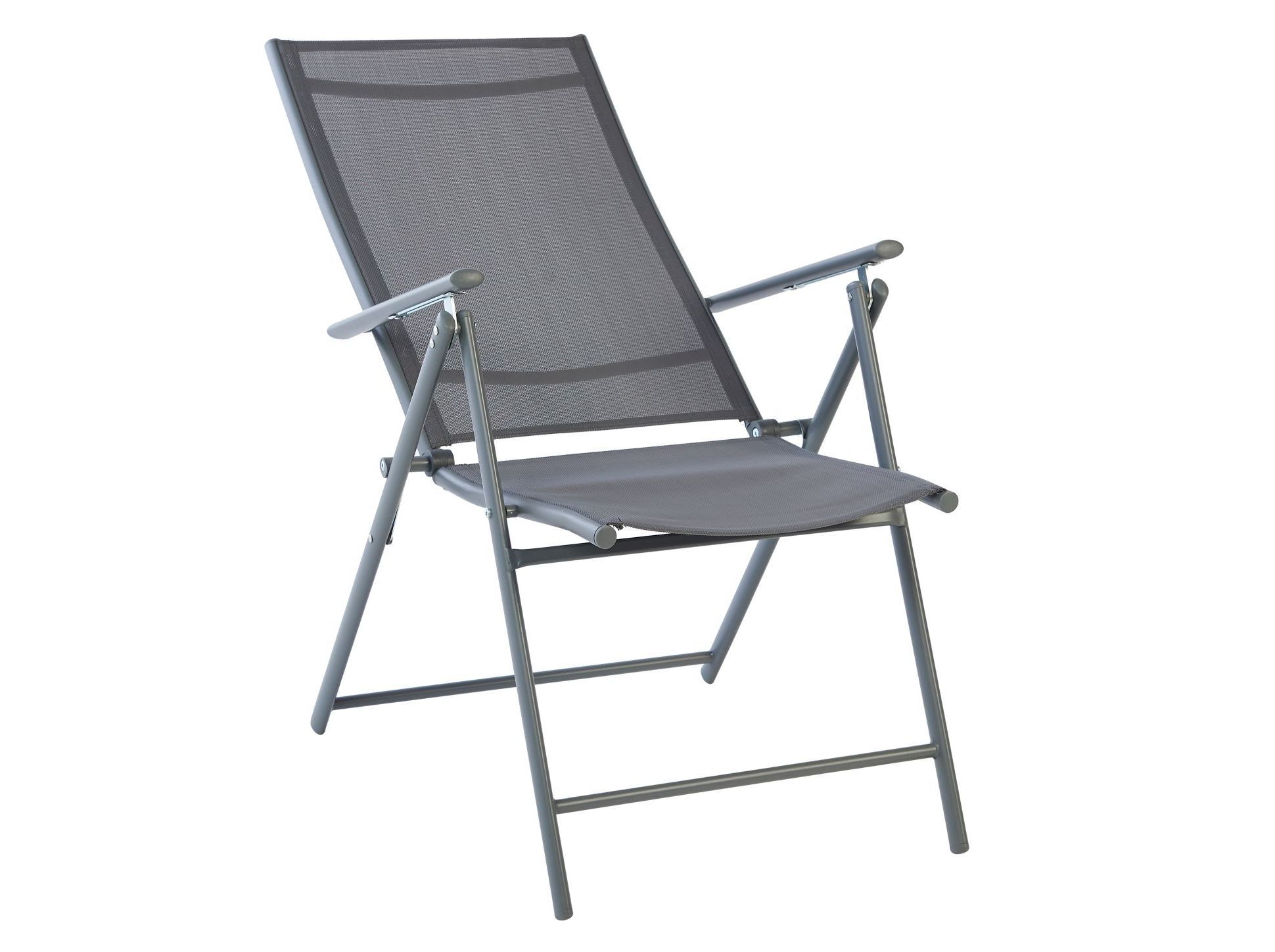 CADEIRA DOBR&Aacute;VEL GARDENSTAR METAL E TEXTILENE CINZENTO 65X55X106CM image number 1