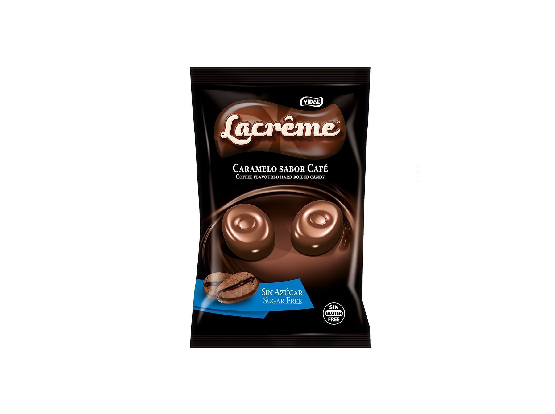 CARAMELOS VIDAL LACREME CAF&Eacute; SEM A&Ccedil;UCAR 80GR image number 0