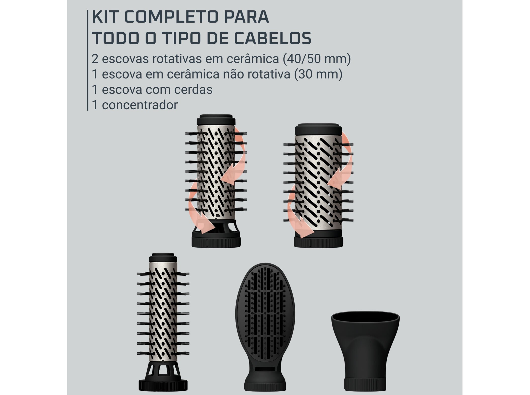 ESCOVA MODELADORA DE CABELO ROWENTA UB9540F0 BRUSH ACTIV image number 5