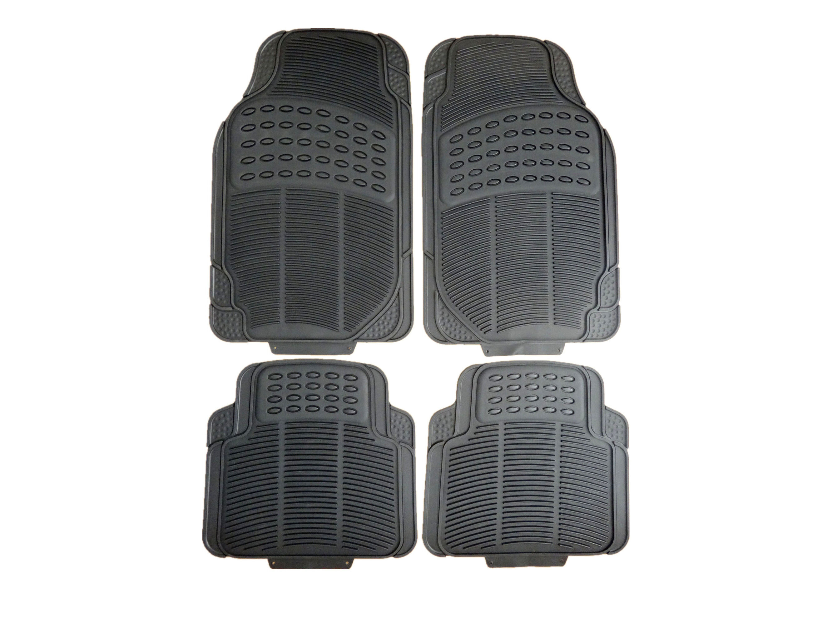 CONJUNTO DE 4 TAPETES BORRACHA JFO PRETO 45X65CM