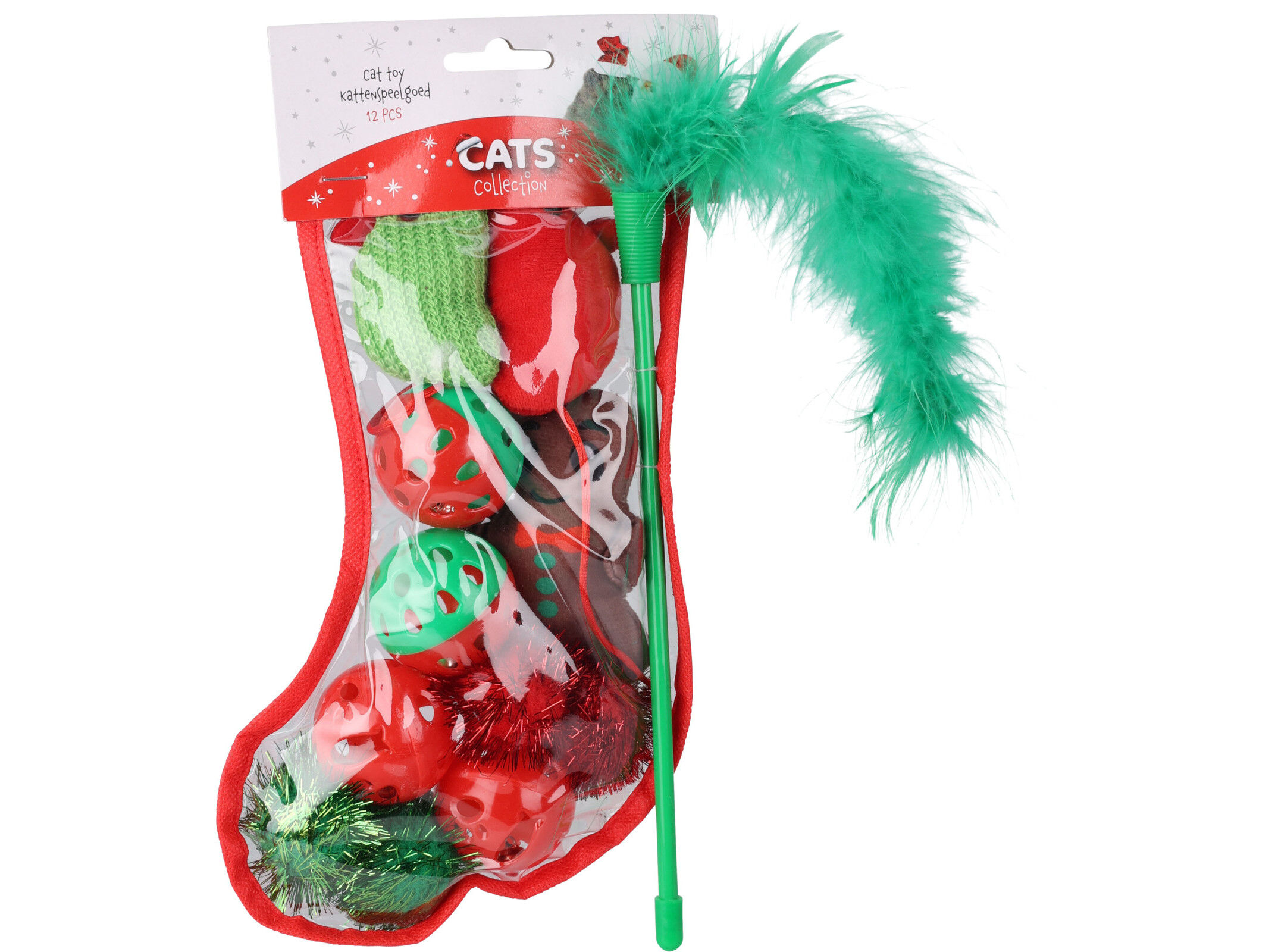 BRINQUEDO PARA GATO CATS COLLECTION CONJUNTO 12 UNIDADES image number 1