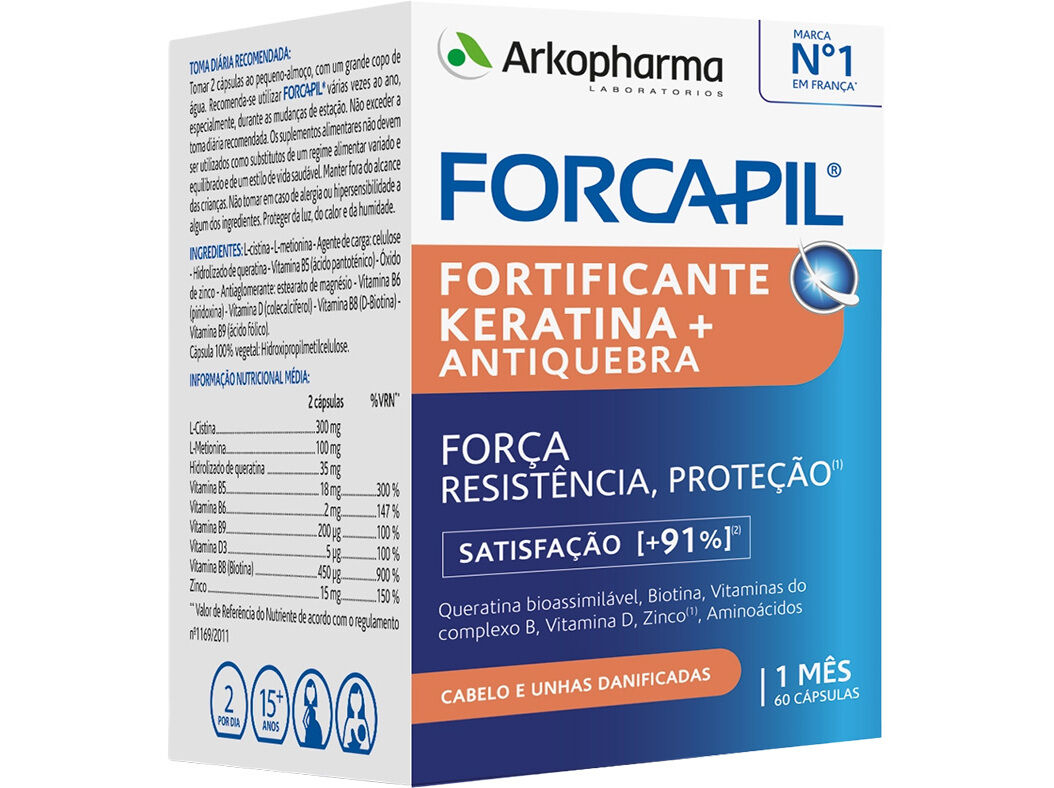 SUPLEMENTO ARKOPHARMA FORCAPIL FORTI KERATI+ 60CAPS