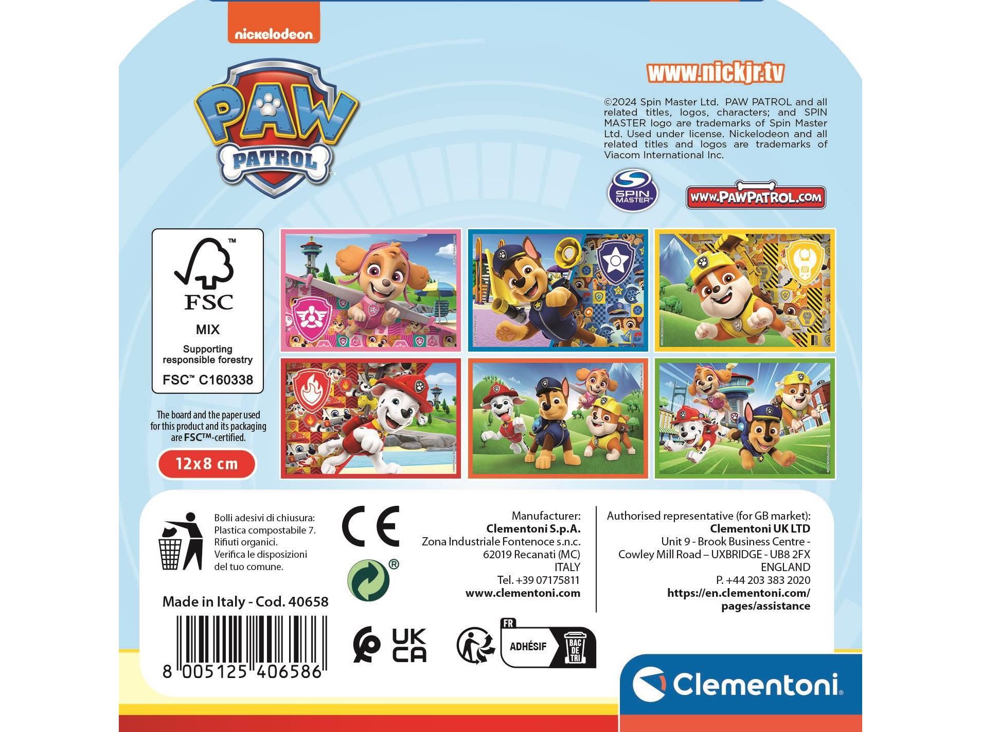 6 CUBOS PATRULHA PATA CLEMENTONI image number 1