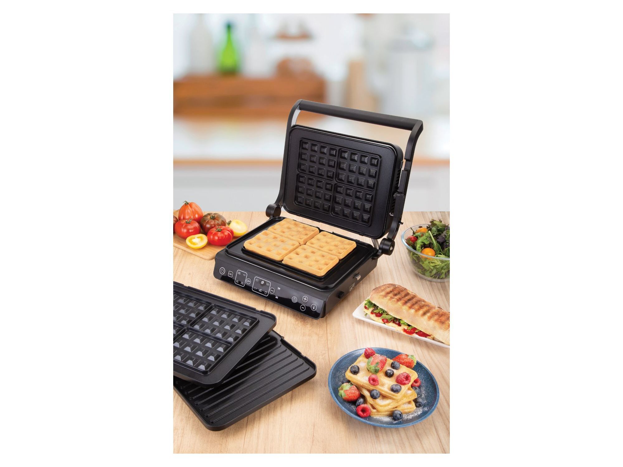 GRELHADOR 2 EM 1 QILIVE Q.5267 GRILL + WAFFLE image number 1