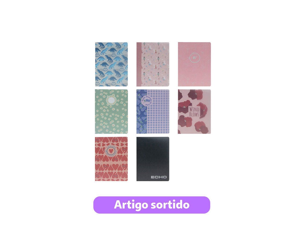 CADERNO AGRAFADO A4 QUADRICULADO ANCOR 6X21X29.7CM MODELOS SORTIDOS
