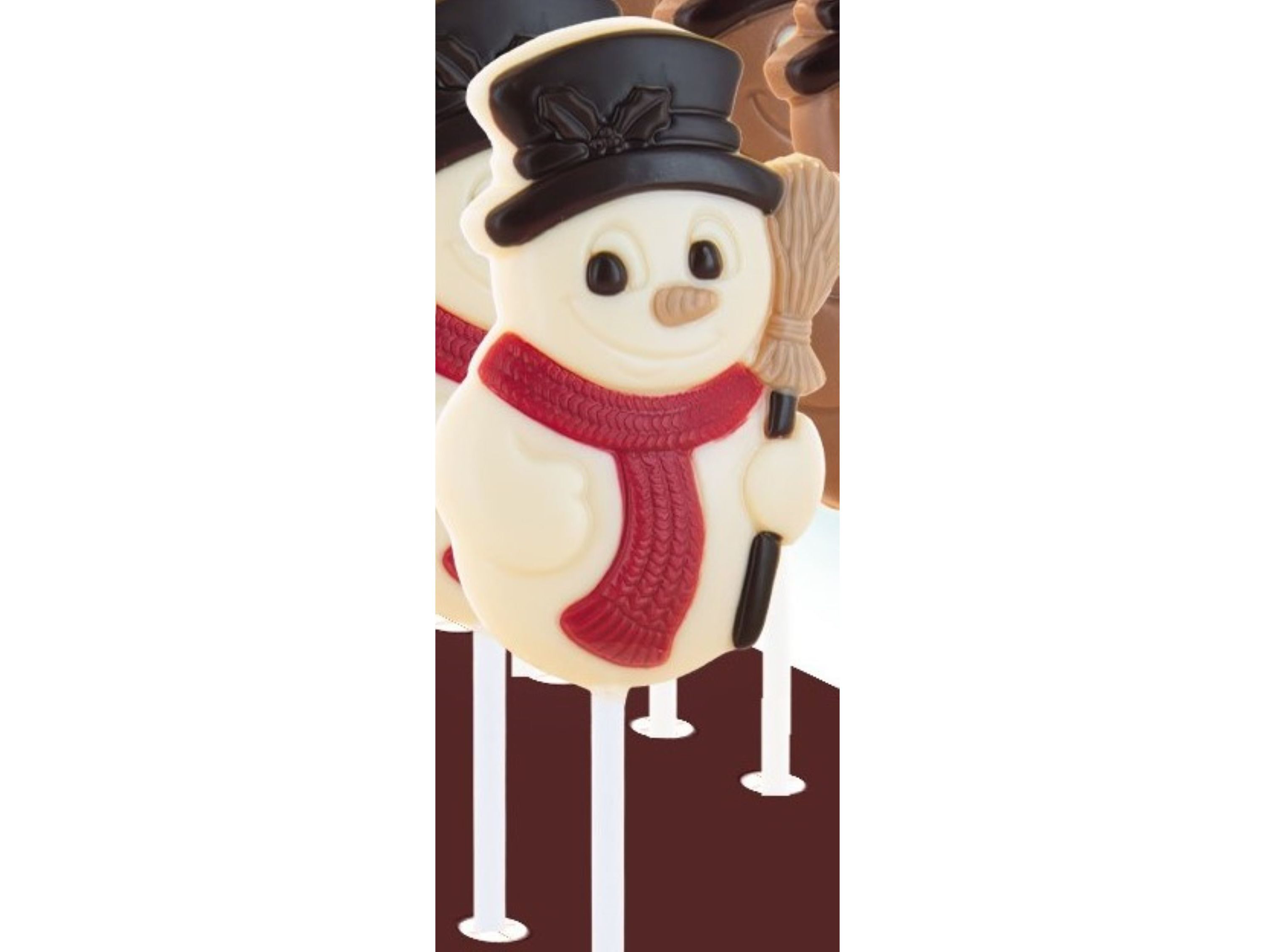 CHUPA CHOCOLATE BELFINE BONECO NEVE 25 GR