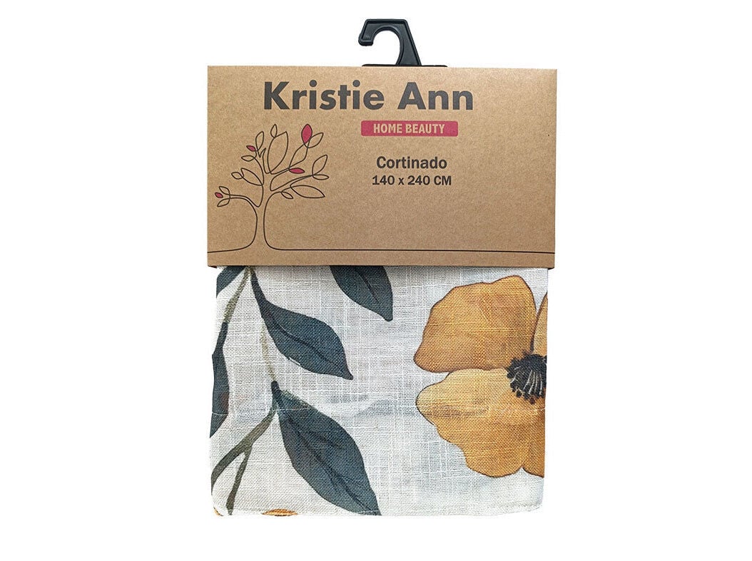 CORTINADO LILY 2 AMARELO 140X240 CM