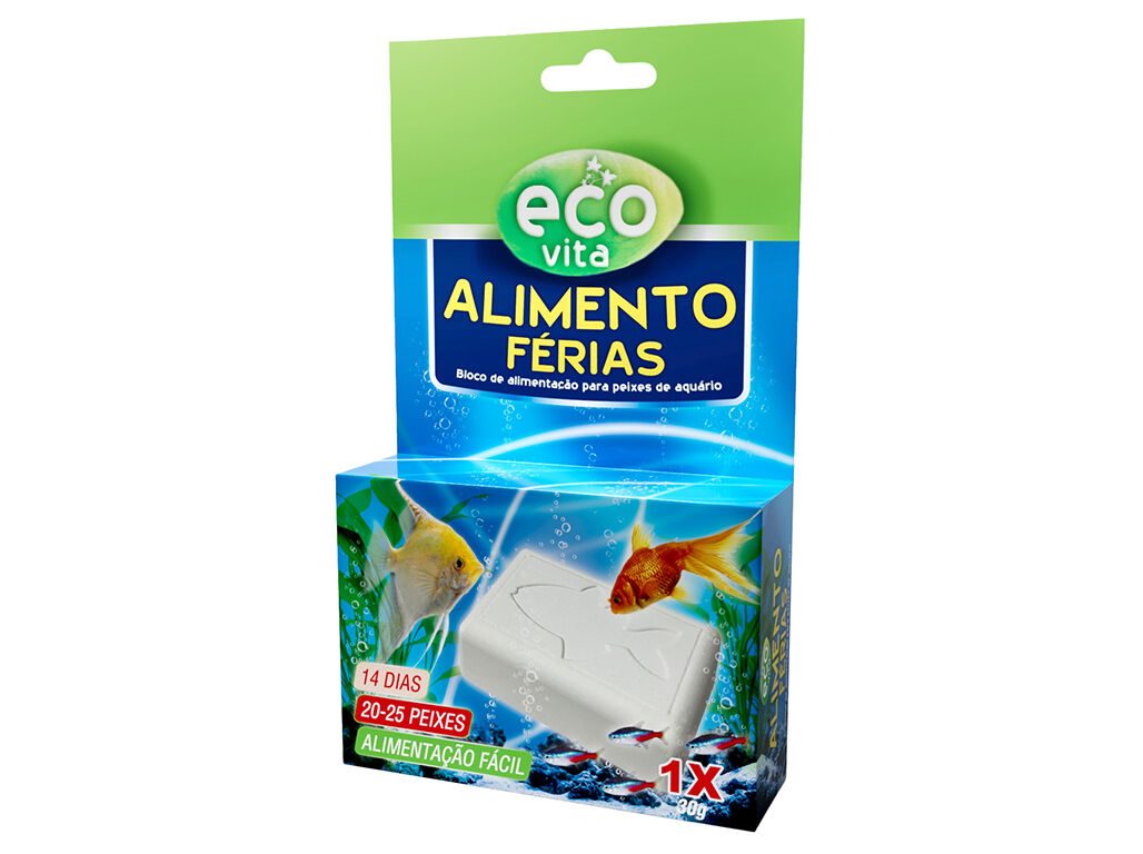 ALIMENTO PARA PEIXES ECO-VITA ALIMENTO DE F&Eacute;RIAS 30G