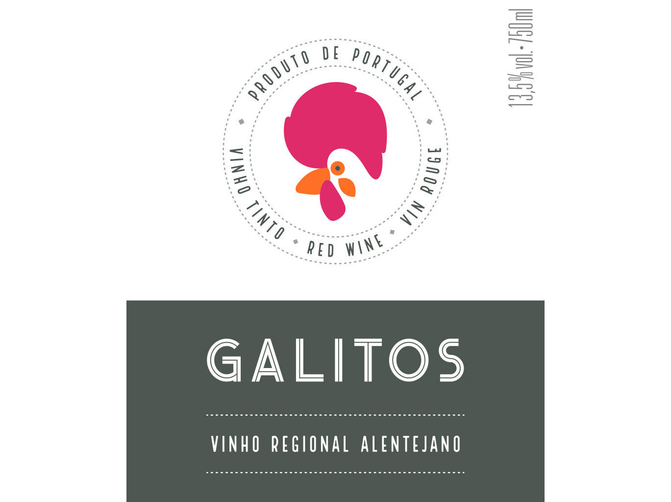 VINHO TINTO GALITOS ALENTEJO 0.75L image number 1