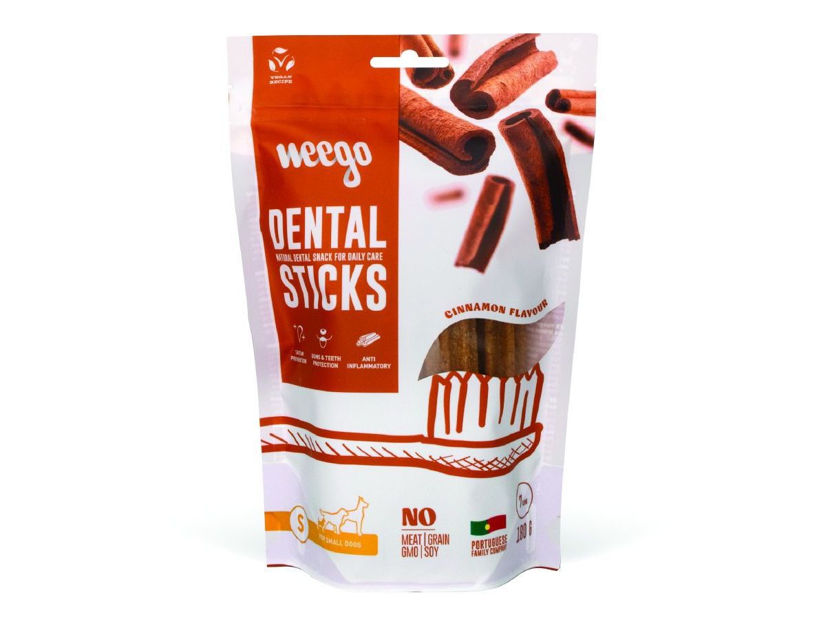 SNACK NATURAL C&Atilde;O WEEGO DENTAL STICKS S 180G image number 0