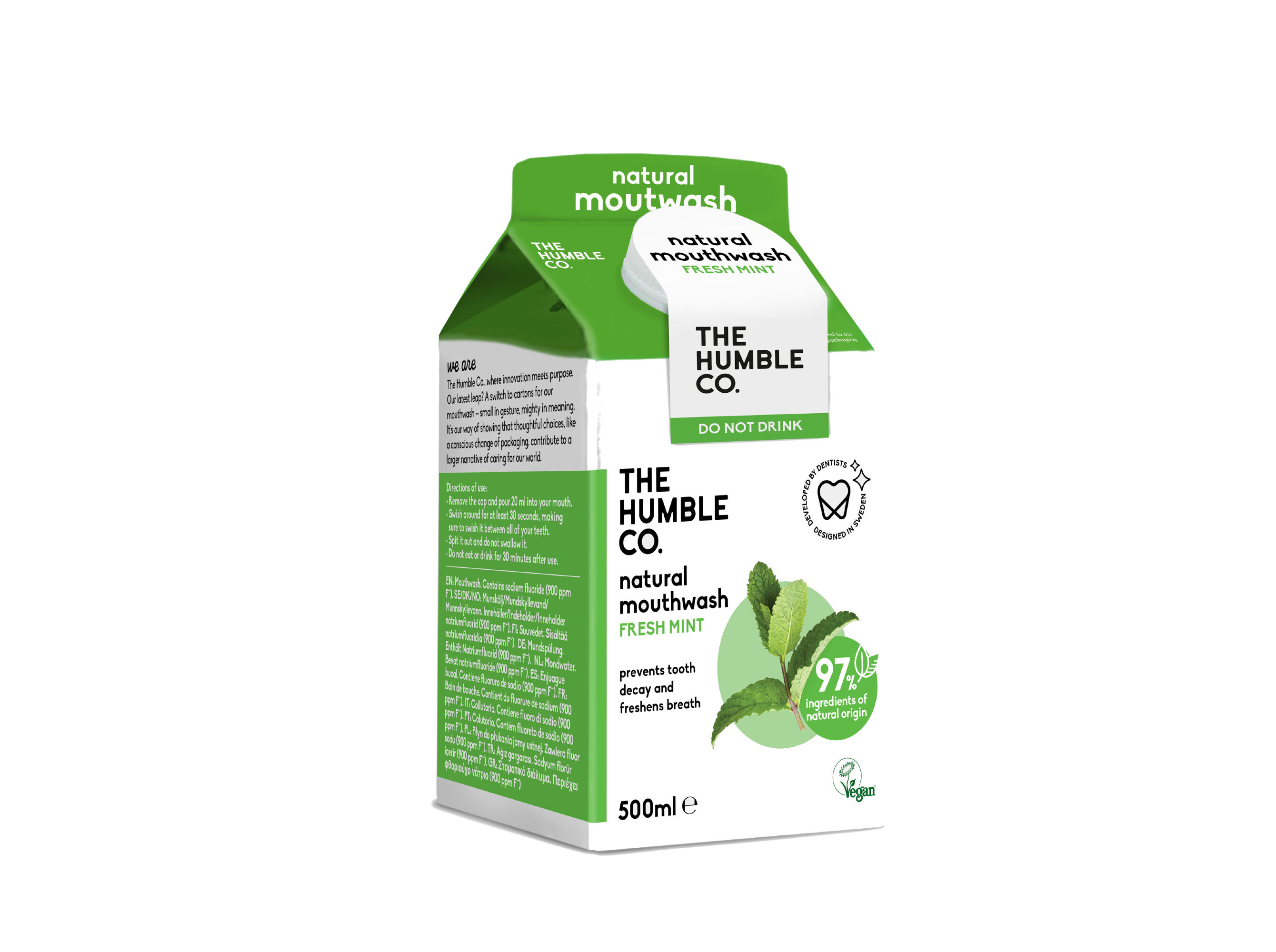 ELIXIR NATURAL THE HUMBLE CO. MENTA 500ML image number 0