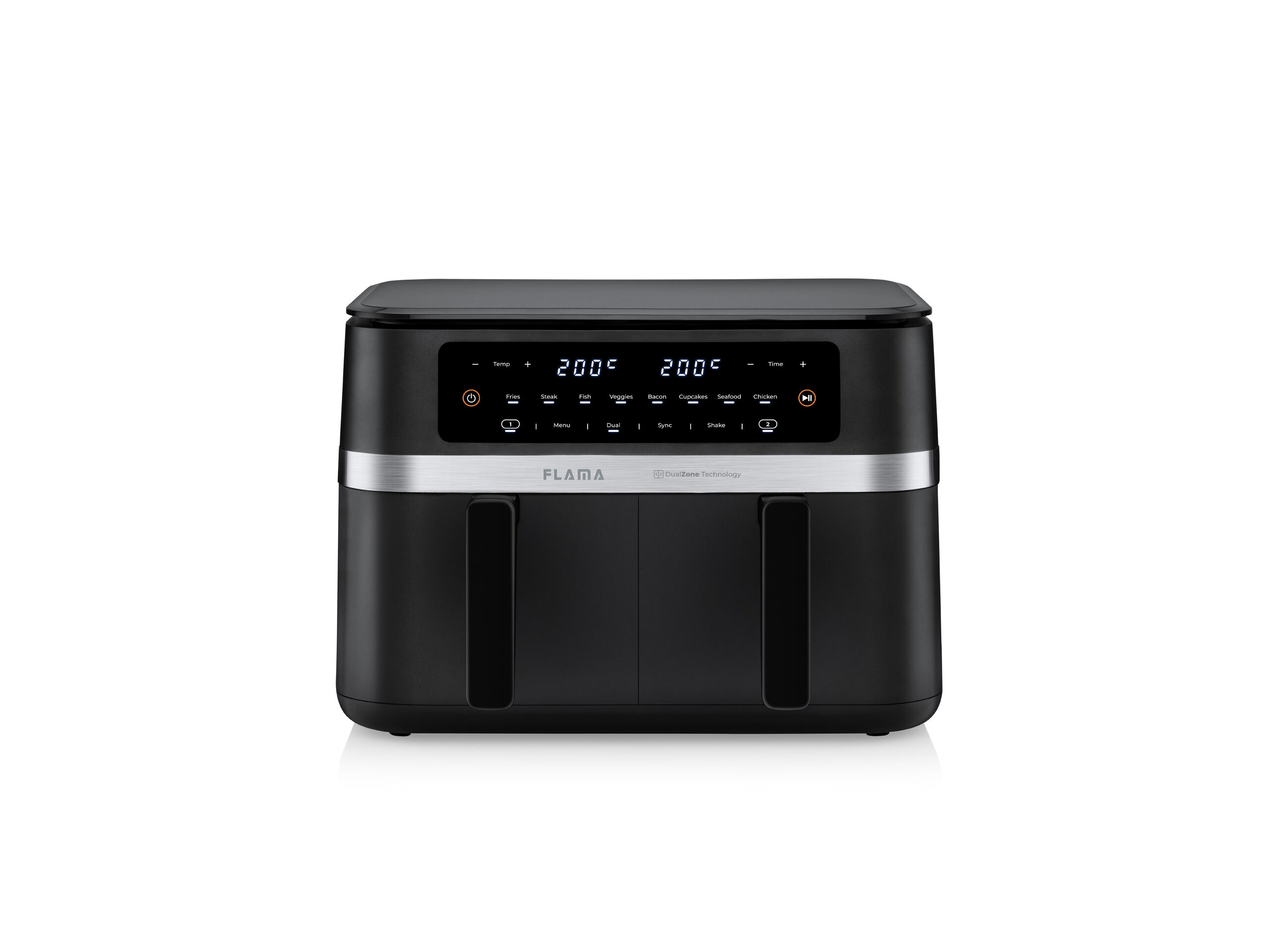 FRITADEIRA AIR FRYER FLAMA 671FL DOUBLE XL 11 L COM 2 GAVETAS image number 1