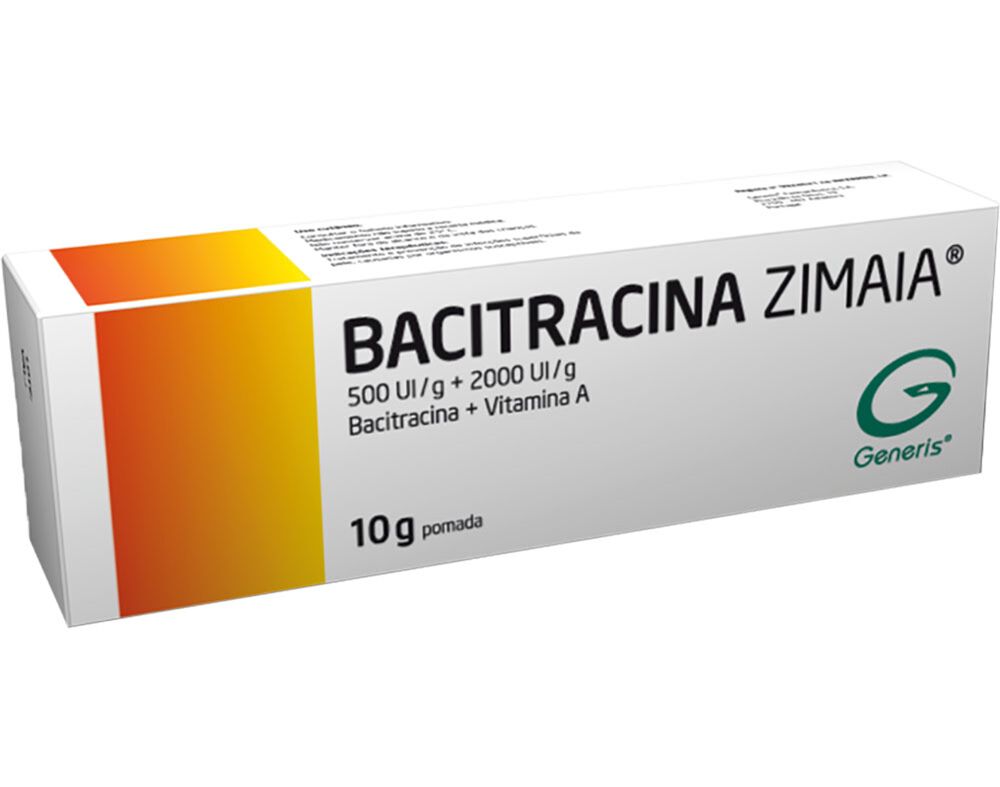 POMADA BACITRACINA ZIMAIA 500UI/G + 2000UI/G 10G image number 0