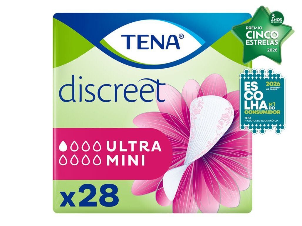 PENSOS INCONTIN&Ecirc;NCIA TENA DISCREET ULTRA MINI 28 UN image number 1